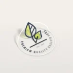 Custom transparent clear labels with logo