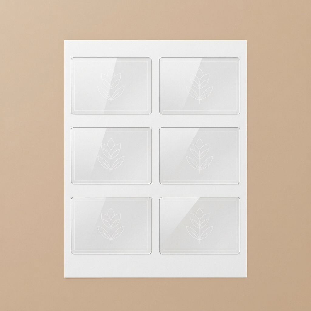 transparent clear labels wholesale