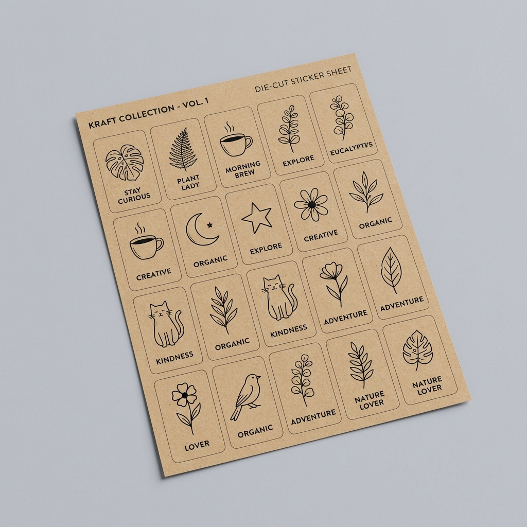 paper sticker labels