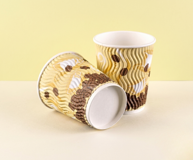 Custom Ripple wall coffee cup