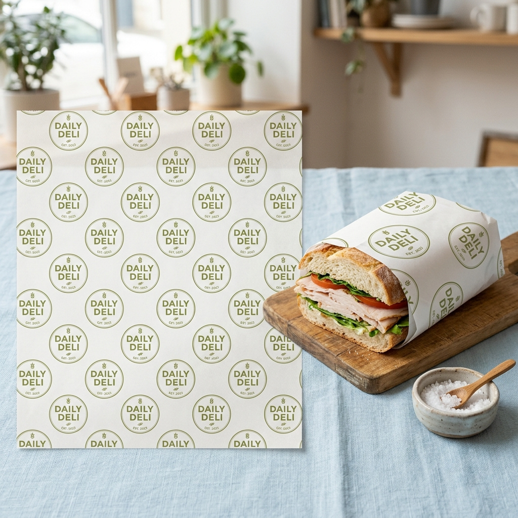 printed sandwich paper