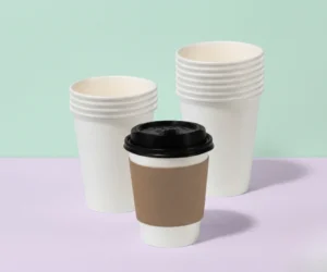 Custom single wall paper coffee cup