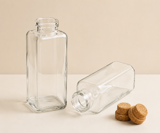 plastic square bottle