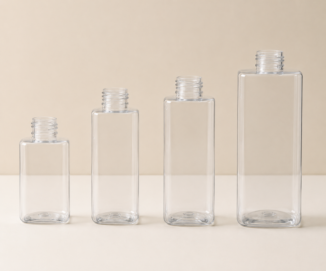 custom square bottle