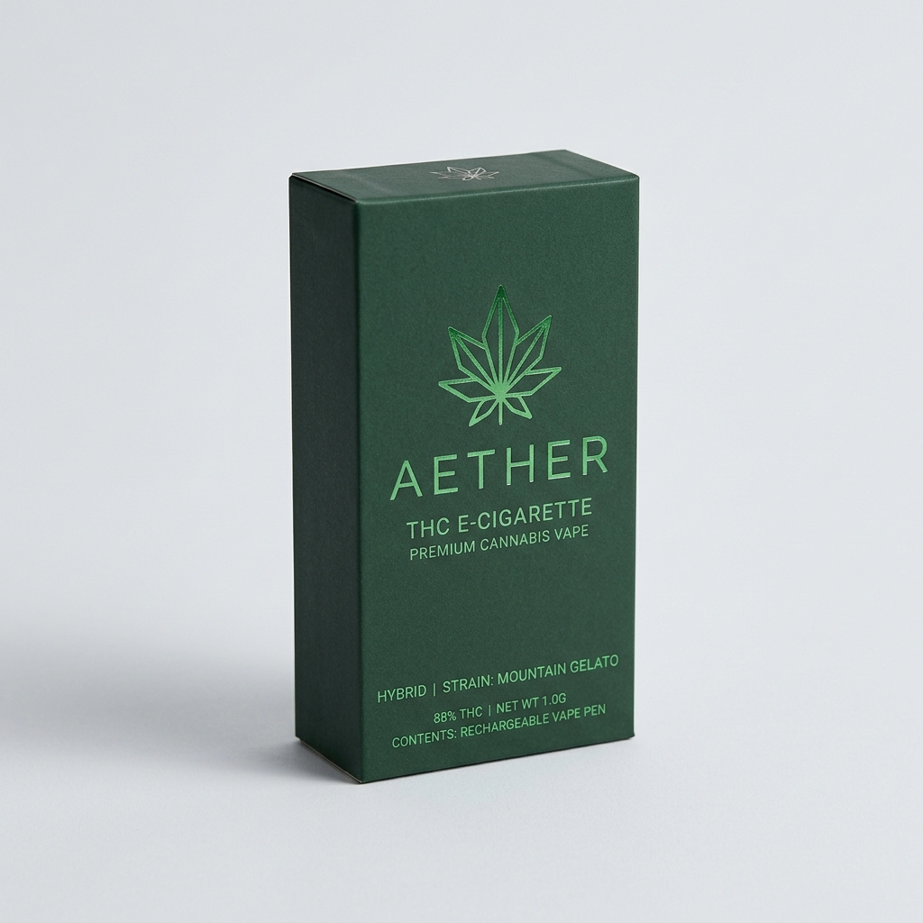 Custom printed THC e-cigarette boxes