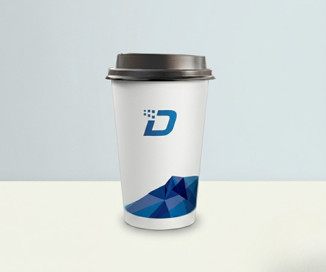 Custom printed travel coffee cup