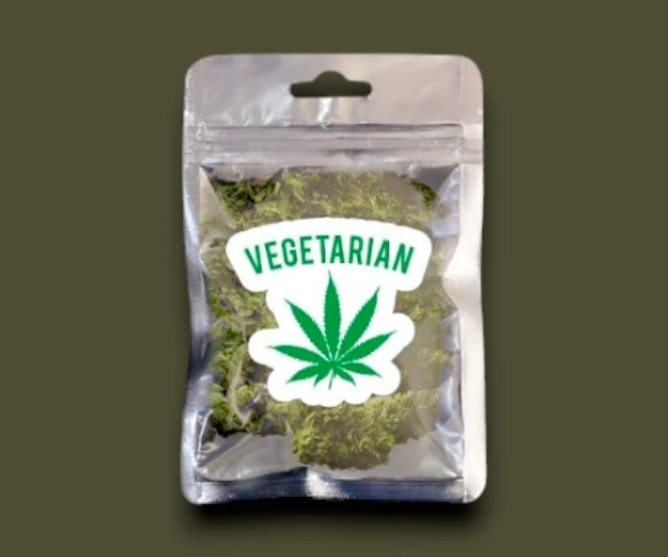 Custom printed weed bags